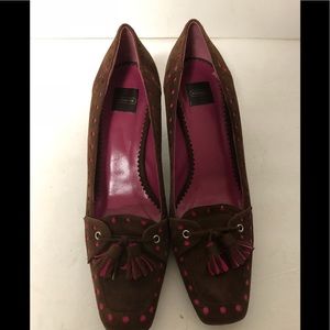 Coach brown suede pumps size 8